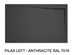 Bac douche italienne design, avec évacuation d'eau en angle, Largeur 110 à 200 x l. 70 à 90 cm, anti glissant, fabrication sur mesure, LIVRAISON OFFERT